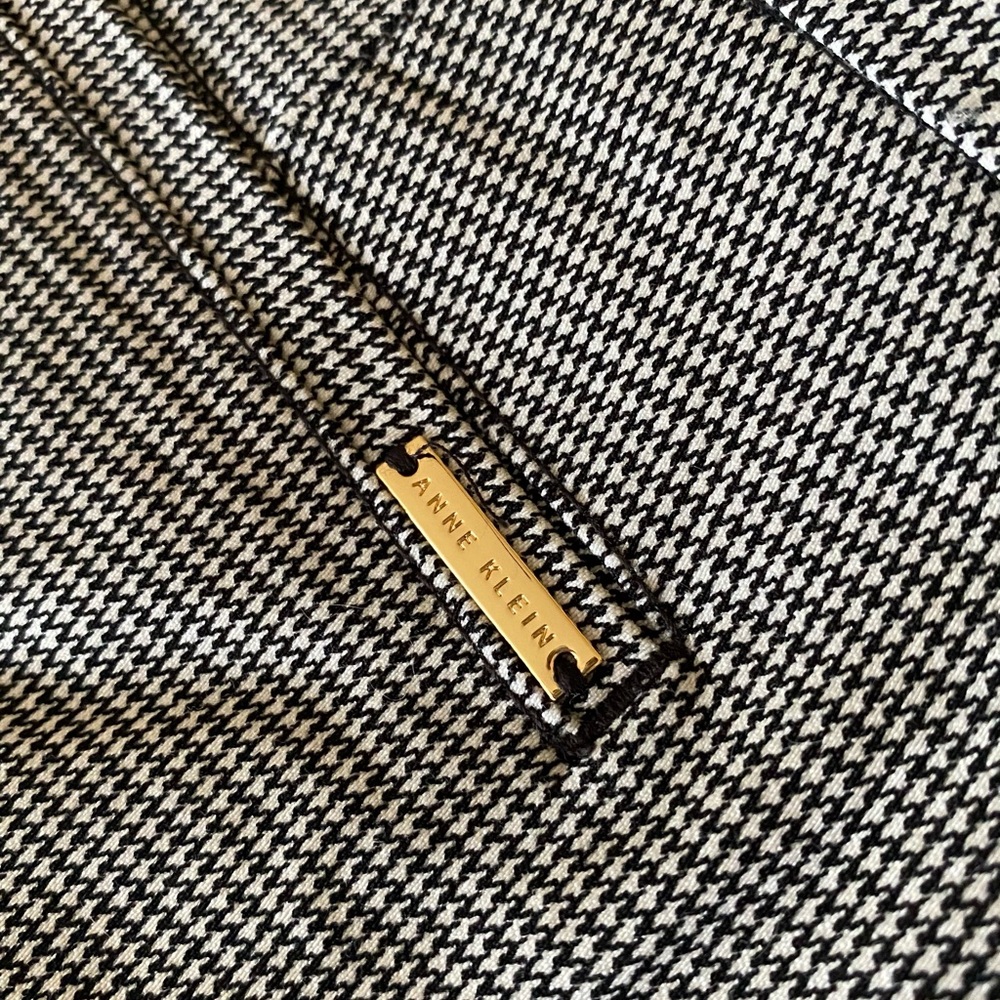 Anne Klein Women’s Slim Houndstooth Slacks (8)